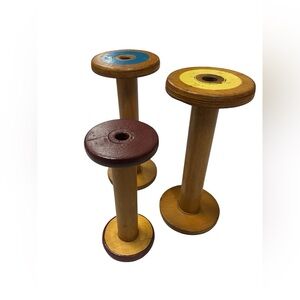 Colorful Wooden Spool Set